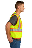 ANSI 107 Class 2 Mesh Zippered Two-Tone Vest