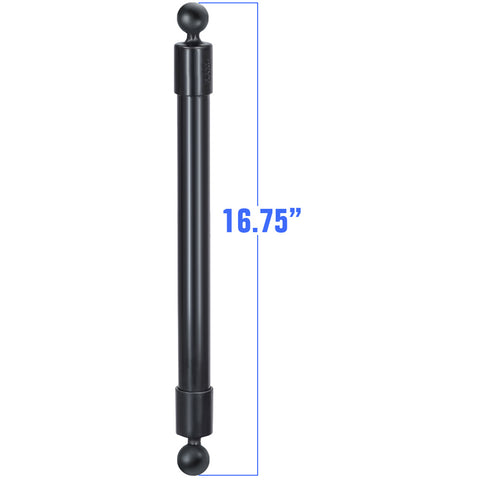 RAM Mount 16.75" Long Extension Pole with 2 1" Diameter Ball Ends [RAP-BB-230-18U]