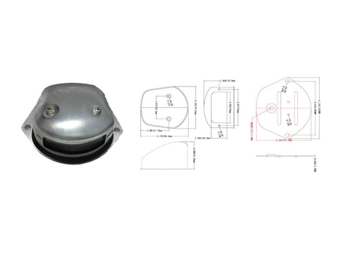 LED License Plate Light With Heavy-Duty Steel Housing