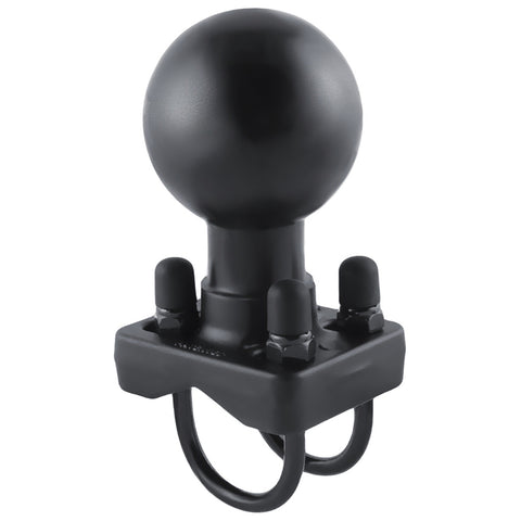 RAM Mount Double U-Bolt Base w/D Size 2.25" Ball for Rails from 0.75" to 1.25" in Diameter [RAM-D-235U]