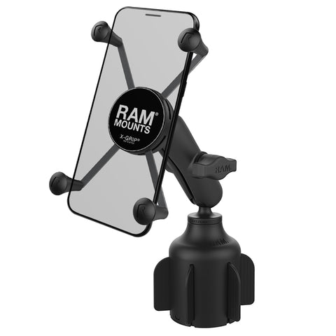 RAM Mount RAM X-Grip Large Phone Mount w/RAM Stubby Cup Holder Base [RAP-B-299-4-UN10U]